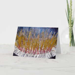 Carte Encens dans un temple - Zhongdian, Yunnan, Chine