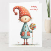 Carte Enchanted Elf | North Pole Christmas Magic (Devant)