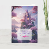 Carte Enchanted Princess Castle Birthday Greeting (Devant)