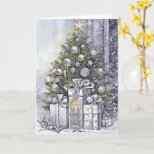 Carte Enchanter la beauté de Yuletide (Fleur jaune)