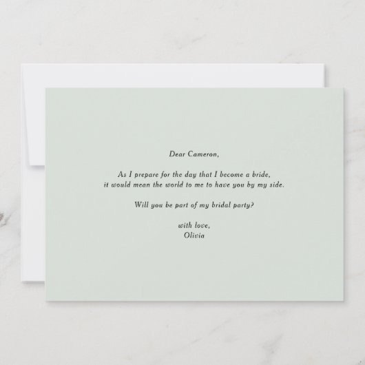 Carte Enchanter Woodland Seras-Tu Ma Fille Fleur (Dos)