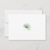 Carte Enclosure Code QR Mariage Simple Moderne Tropical (Dos)