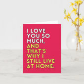 Carte Encore À La Maison Maman (Fleur jaune)