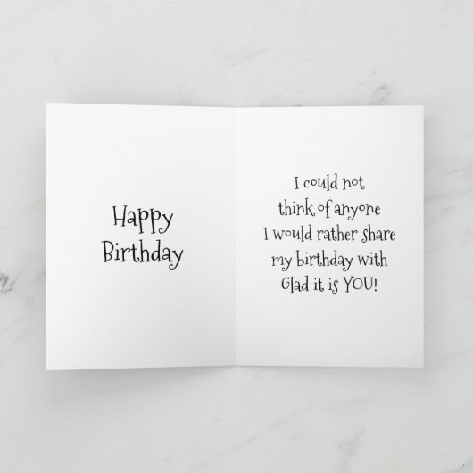 CARTE ENCORE "AIMER ROCK/ROLL" SUR NOTRE "ANNIVERSAIRE M (Intérieur)