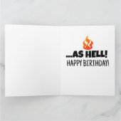 CARTE ENCORE CHAUD COMME ENFANT ANNIVERSAIRE AMUSANT CAR (Intérieur)