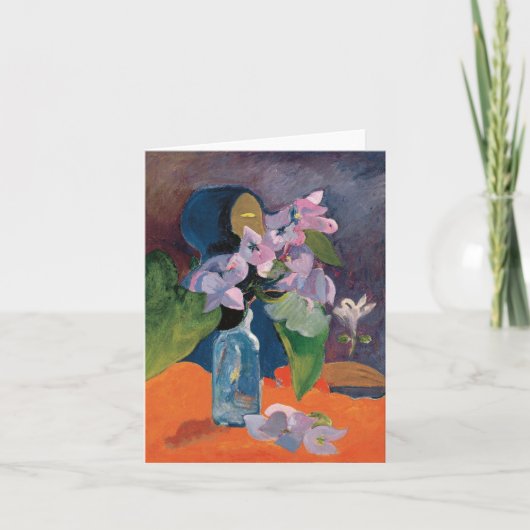 Carte Encore la vie avec les fleurs et l'Idole | Paul Ga (Devant)
