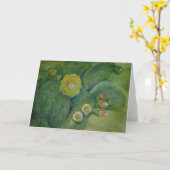 Carte Encore la vie - Cactus en floraison (Fleur jaune)