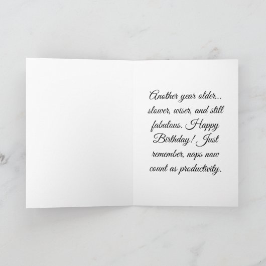 Carte Encore un an plus... LENT (Intérieur)