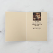 Carte Encore une année pour être fabuleux chien amusant  (Intérieur)