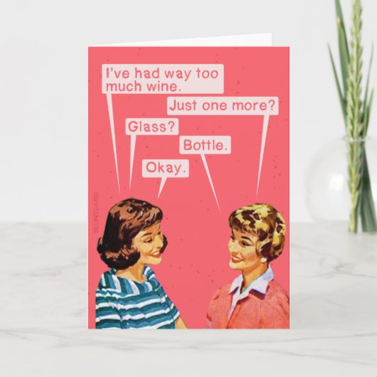 Carte Encore une fois....vin (Devant)