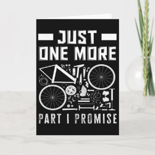 Carte Encore une pièce, je le promets, passionné de vélo