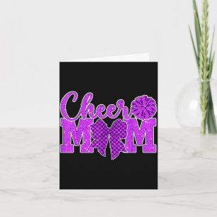 Carte Encourage maman pourpre meneuse de claque journée