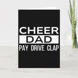 Carte Encourage Papa Noir Drôle Payer Conduire Applaudir