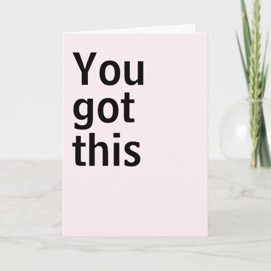 Carte Encourageant (Devant)