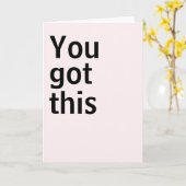 Carte Encourageant (Fleur jaune)