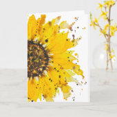 Carte EncourageMe Tournesol (Fleur jaune)