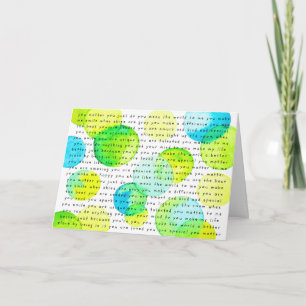 Carte EncourageMe "Vous comptez" Version 1