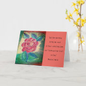 Carte Encouragement (Fleur jaune)