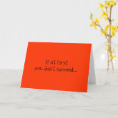 Carte Encouragement (Fleur jaune)