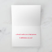 Carte Encouragement (Intérieur)