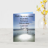 Carte Encouragement_ (Fleur jaune)