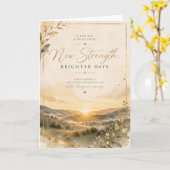 Carte Encouragement (Fleur jaune)