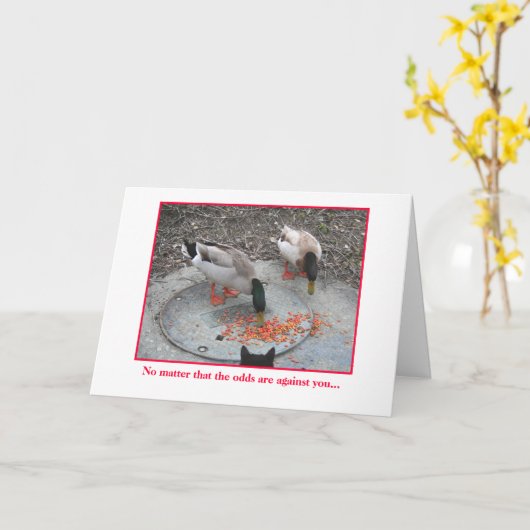 Carte Encouragement (Fleur jaune)