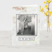 Carte Encouragement amusant (Fleur jaune)