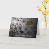 Carte Encouragement Apple Blossom (Fleur jaune)