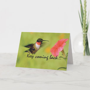 Carte Encouragement au rétablissement des colibris