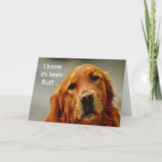 Carte Encouragement/ Bien S'Attaquer Golden Retriever Do