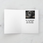 Carte Encouragement/ Bien se mignonner Chien du Labrador (Intérieur)