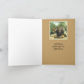 Carte Encouragement Bon Choix Décision Amusants Ours (Intérieur)