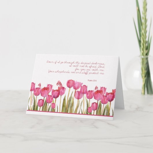 Carte encouragement cancer patient, christian (Devant)