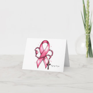 Carte Encouragement catholique personnalisé du cancer du