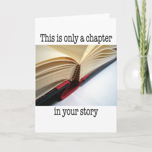 Carte Encouragement - Chapitre de votre histoire (Devant)