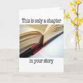 Carte Encouragement - Chapitre de votre histoire (Fleur jaune)