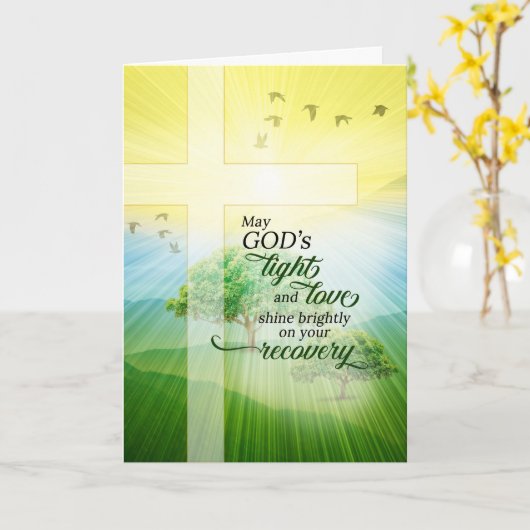 Carte Encouragement chrétien pour un toxicomane en rétab (Fleur jaune)