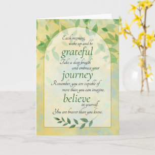 Carte Encouragement Croire en Soi Inspiration