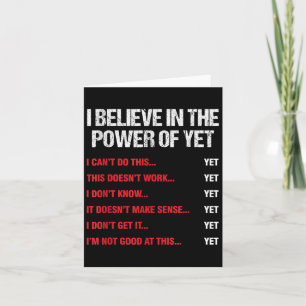 Carte Encouragement Croit Au Pouvoir De Motivation