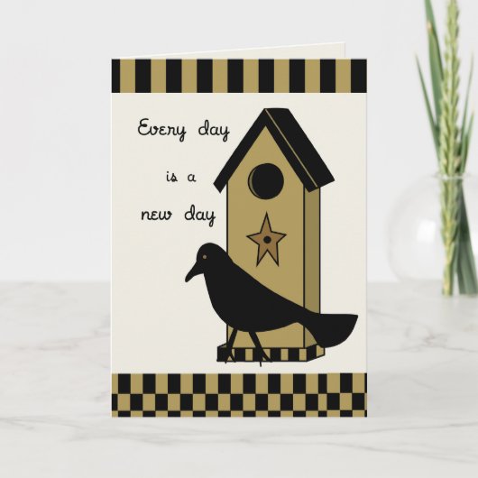 Carte Encouragement de Black Crow House (Devant)