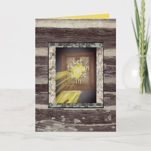 Carte Encouragement de la fièvre cabine (Devant)