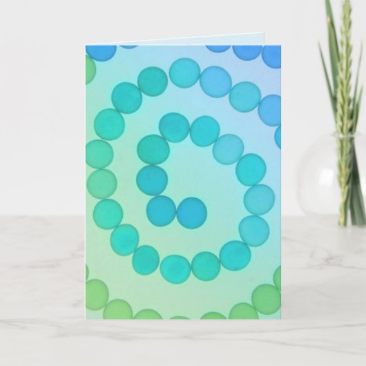 Carte Encouragement de l'art spiral (Devant)