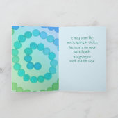 Carte Encouragement de l'art spiral (Intérieur)