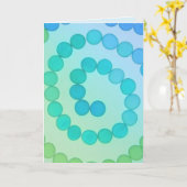 Carte Encouragement de l'art spiral (Fleur jaune)