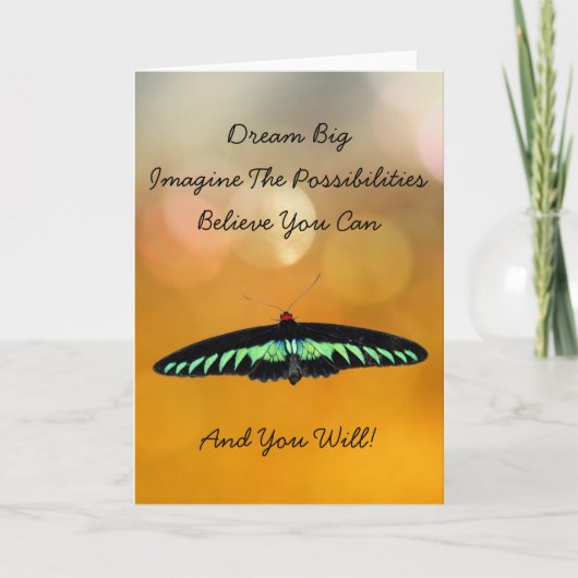 Carte Encouragement de motivation inspiré (Devant)