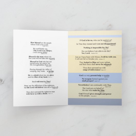 Carte Encouragement des écritures (Intérieur)