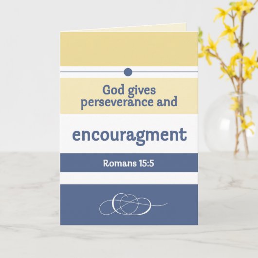 Carte Encouragement des écritures (Fleur jaune)