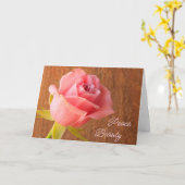 Carte Encouragement des roses - Bien s'améliorer (Fleur jaune)