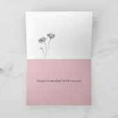 Carte Encouragement Dieu t'aime Écriture Psaume Fleur (Intérieur)
